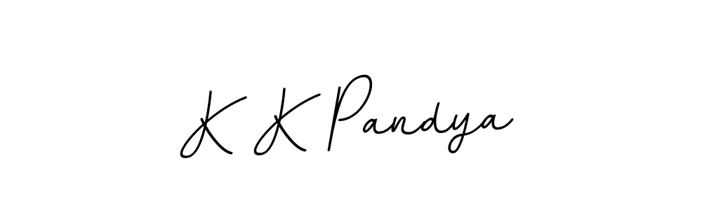 BallpointsItalic-DORy9 is a professional signature style that is perfect for those who want to add a touch of class to their signature. It is also a great choice for those who want to make their signature more unique. Get K K Pandya name to fancy signature for free. K K Pandya signature style 11 images and pictures png