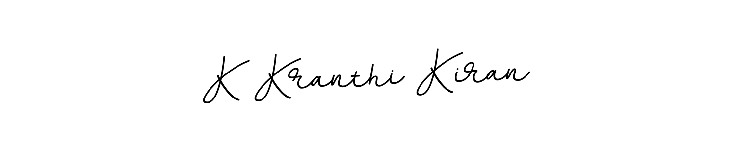 Design your own signature with our free online signature maker. With this signature software, you can create a handwritten (BallpointsItalic-DORy9) signature for name K Kranthi Kiran. K Kranthi Kiran signature style 11 images and pictures png