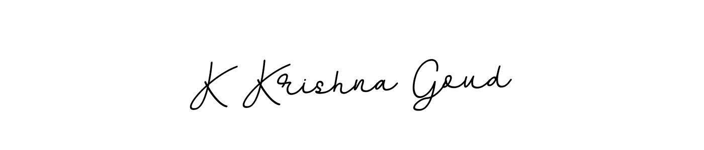 This is the best signature style for the K Krishna Goud name. Also you like these signature font (BallpointsItalic-DORy9). Mix name signature. K Krishna Goud signature style 11 images and pictures png
