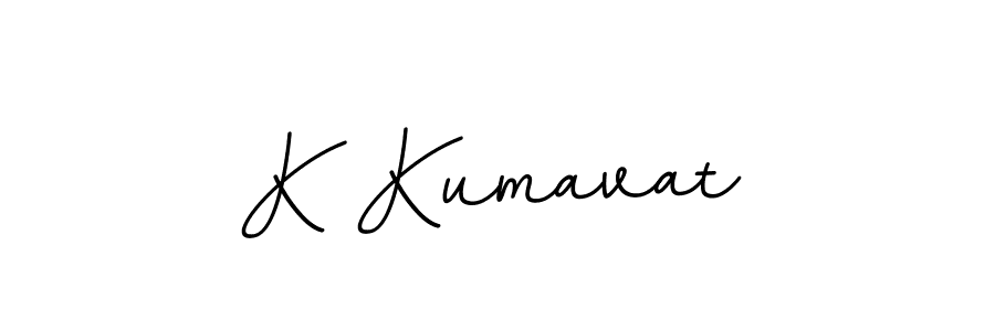 K Kumavat stylish signature style. Best Handwritten Sign (BallpointsItalic-DORy9) for my name. Handwritten Signature Collection Ideas for my name K Kumavat. K Kumavat signature style 11 images and pictures png