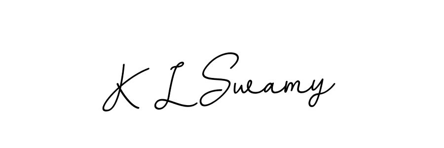 How to Draw K L Swamy signature style? BallpointsItalic-DORy9 is a latest design signature styles for name K L Swamy. K L Swamy signature style 11 images and pictures png