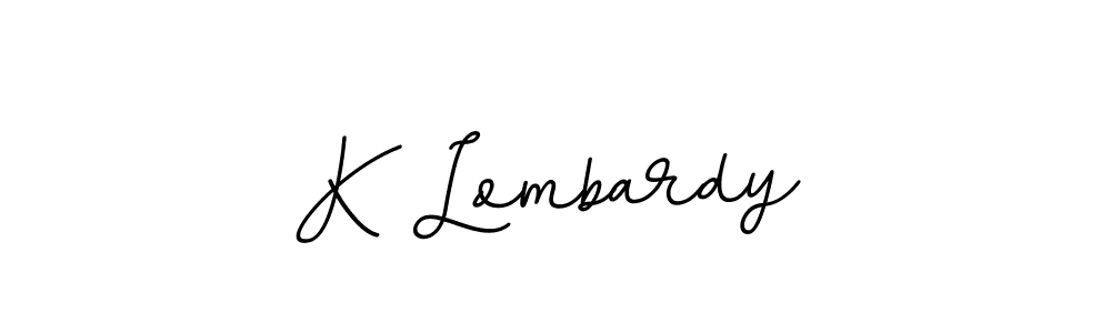 The best way (BallpointsItalic-DORy9) to make a short signature is to pick only two or three words in your name. The name K Lombardy include a total of six letters. For converting this name. K Lombardy signature style 11 images and pictures png