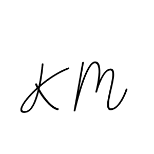 This is the best signature style for the K M name. Also you like these signature font (BallpointsItalic-DORy9). Mix name signature. K M signature style 11 images and pictures png