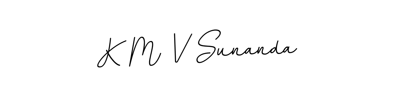 Make a beautiful signature design for name K M V Sunanda. Use this online signature maker to create a handwritten signature for free. K M V Sunanda signature style 11 images and pictures png