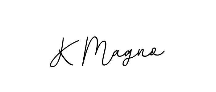 How to make K Magno signature? BallpointsItalic-DORy9 is a professional autograph style. Create handwritten signature for K Magno name. K Magno signature style 11 images and pictures png