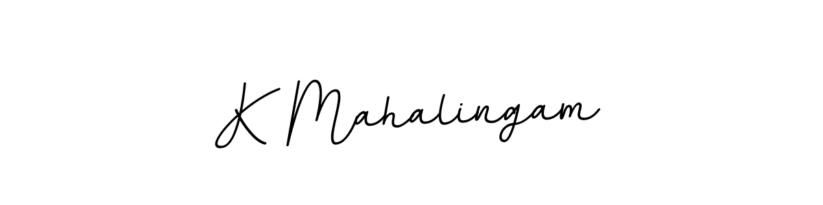 This is the best signature style for the K Mahalingam name. Also you like these signature font (BallpointsItalic-DORy9). Mix name signature. K Mahalingam signature style 11 images and pictures png