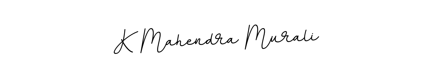 Use a signature maker to create a handwritten signature online. With this signature software, you can design (BallpointsItalic-DORy9) your own signature for name K Mahendra Murali. K Mahendra Murali signature style 11 images and pictures png