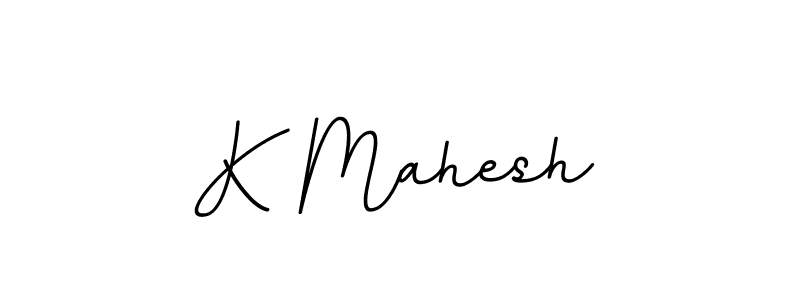 Use a signature maker to create a handwritten signature online. With this signature software, you can design (BallpointsItalic-DORy9) your own signature for name K Mahesh. K Mahesh signature style 11 images and pictures png