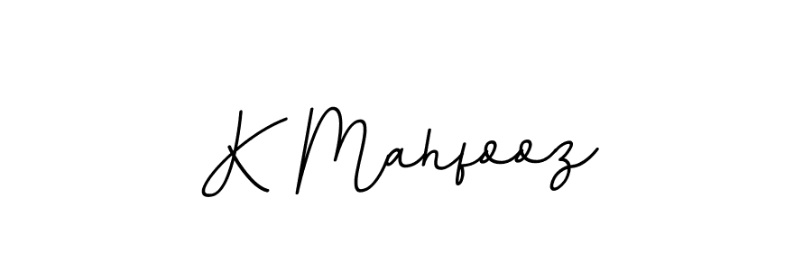 Create a beautiful signature design for name K Mahfooz. With this signature (BallpointsItalic-DORy9) fonts, you can make a handwritten signature for free. K Mahfooz signature style 11 images and pictures png