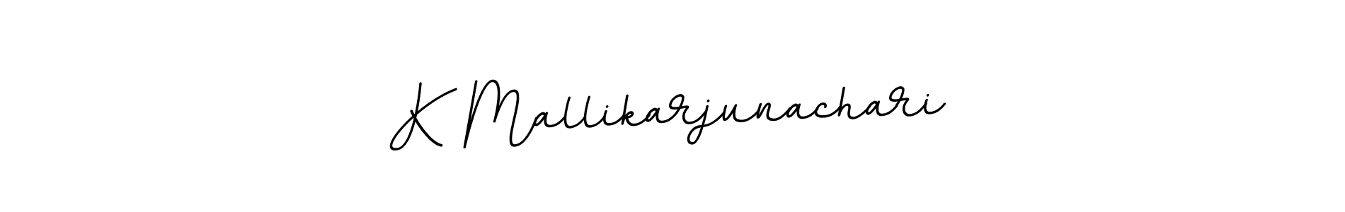 How to make K Mallikarjunachari name signature. Use BallpointsItalic-DORy9 style for creating short signs online. This is the latest handwritten sign. K Mallikarjunachari signature style 11 images and pictures png