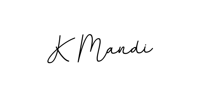 How to make K Mandi signature? BallpointsItalic-DORy9 is a professional autograph style. Create handwritten signature for K Mandi name. K Mandi signature style 11 images and pictures png