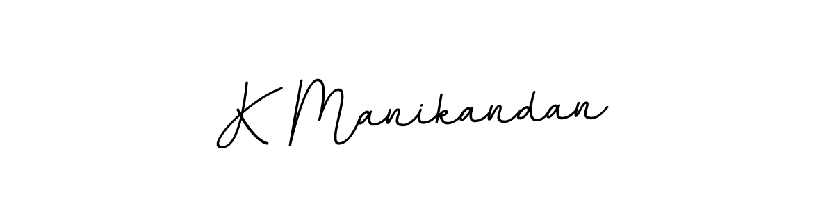 Design your own signature with our free online signature maker. With this signature software, you can create a handwritten (BallpointsItalic-DORy9) signature for name K Manikandan. K Manikandan signature style 11 images and pictures png