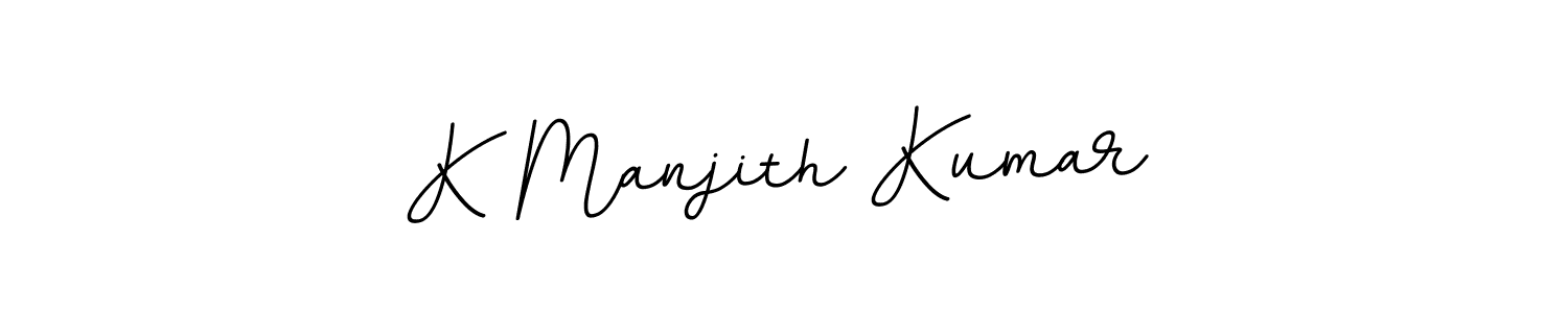 Also we have K Manjith Kumar name is the best signature style. Create professional handwritten signature collection using BallpointsItalic-DORy9 autograph style. K Manjith Kumar signature style 11 images and pictures png