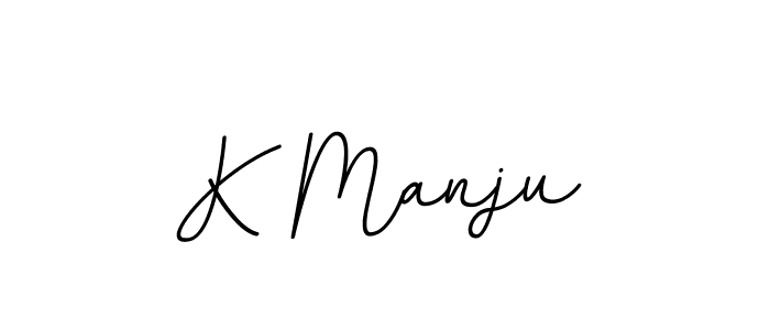 Create a beautiful signature design for name K Manju. With this signature (BallpointsItalic-DORy9) fonts, you can make a handwritten signature for free. K Manju signature style 11 images and pictures png