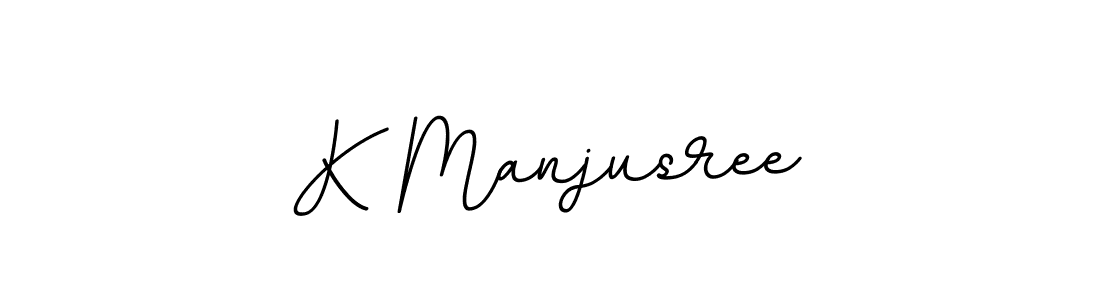 K Manjusree stylish signature style. Best Handwritten Sign (BallpointsItalic-DORy9) for my name. Handwritten Signature Collection Ideas for my name K Manjusree. K Manjusree signature style 11 images and pictures png