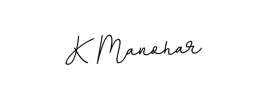 You should practise on your own different ways (BallpointsItalic-DORy9) to write your name (K Manohar) in signature. don't let someone else do it for you. K Manohar signature style 11 images and pictures png
