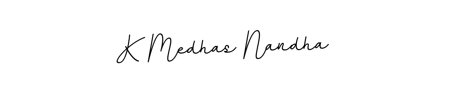 It looks lik you need a new signature style for name K Medhas Nandha. Design unique handwritten (BallpointsItalic-DORy9) signature with our free signature maker in just a few clicks. K Medhas Nandha signature style 11 images and pictures png