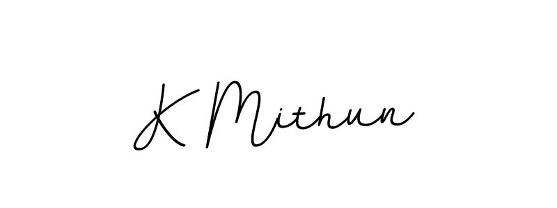 This is the best signature style for the K Mithun name. Also you like these signature font (BallpointsItalic-DORy9). Mix name signature. K Mithun signature style 11 images and pictures png