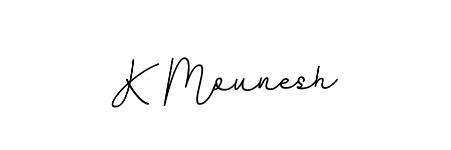 Also we have K Mounesh name is the best signature style. Create professional handwritten signature collection using BallpointsItalic-DORy9 autograph style. K Mounesh signature style 11 images and pictures png