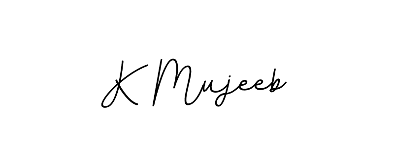 It looks lik you need a new signature style for name K Mujeeb. Design unique handwritten (BallpointsItalic-DORy9) signature with our free signature maker in just a few clicks. K Mujeeb signature style 11 images and pictures png