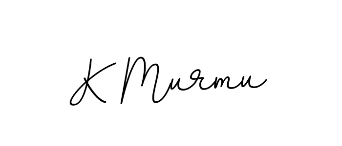 Make a beautiful signature design for name K Murmu. With this signature (BallpointsItalic-DORy9) style, you can create a handwritten signature for free. K Murmu signature style 11 images and pictures png