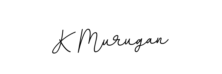 How to make K Murugan name signature. Use BallpointsItalic-DORy9 style for creating short signs online. This is the latest handwritten sign. K Murugan signature style 11 images and pictures png