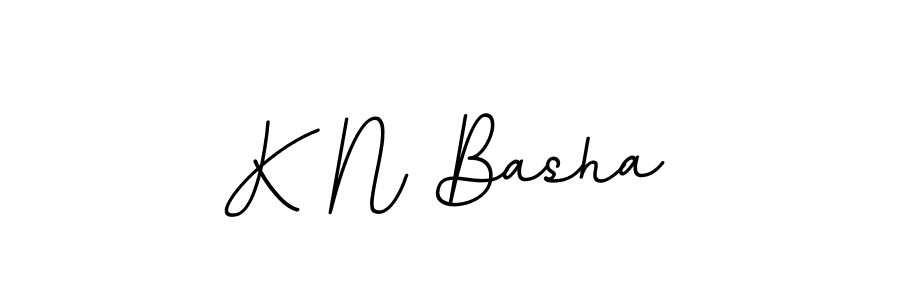 You should practise on your own different ways (BallpointsItalic-DORy9) to write your name (K N Basha) in signature. don't let someone else do it for you. K N Basha signature style 11 images and pictures png