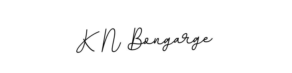 The best way (BallpointsItalic-DORy9) to make a short signature is to pick only two or three words in your name. The name K N Bongarge include a total of six letters. For converting this name. K N Bongarge signature style 11 images and pictures png