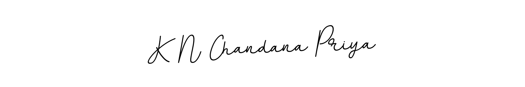 The best way (BallpointsItalic-DORy9) to make a short signature is to pick only two or three words in your name. The name K N Chandana Priya include a total of six letters. For converting this name. K N Chandana Priya signature style 11 images and pictures png