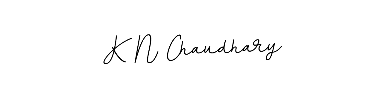 Make a beautiful signature design for name K N Chaudhary. With this signature (BallpointsItalic-DORy9) style, you can create a handwritten signature for free. K N Chaudhary signature style 11 images and pictures png