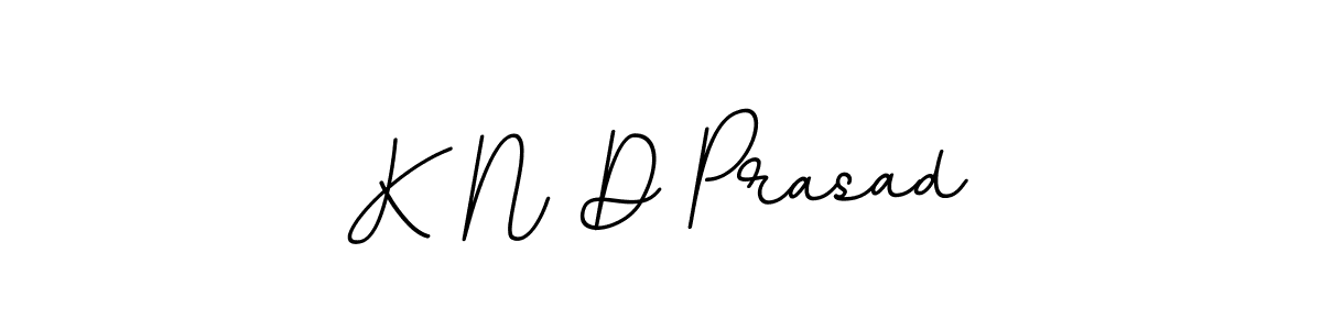 BallpointsItalic-DORy9 is a professional signature style that is perfect for those who want to add a touch of class to their signature. It is also a great choice for those who want to make their signature more unique. Get K N D Prasad name to fancy signature for free. K N D Prasad signature style 11 images and pictures png