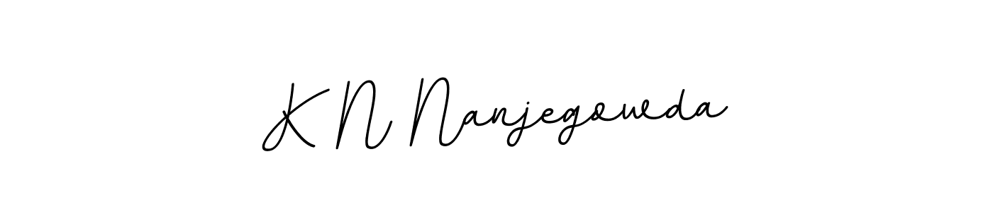 Make a beautiful signature design for name K N Nanjegowda. With this signature (BallpointsItalic-DORy9) style, you can create a handwritten signature for free. K N Nanjegowda signature style 11 images and pictures png