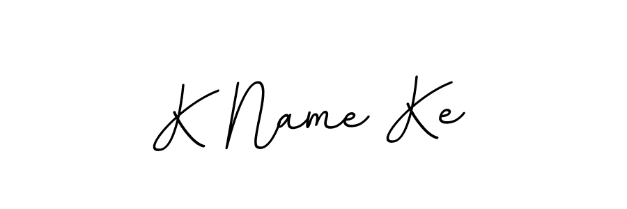 The best way (BallpointsItalic-DORy9) to make a short signature is to pick only two or three words in your name. The name K Name Ke include a total of six letters. For converting this name. K Name Ke signature style 11 images and pictures png