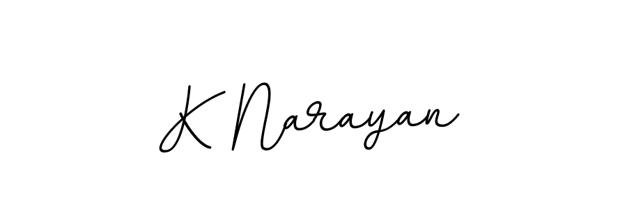 You should practise on your own different ways (BallpointsItalic-DORy9) to write your name (K Narayan) in signature. don't let someone else do it for you. K Narayan signature style 11 images and pictures png