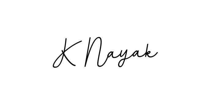 Make a beautiful signature design for name K Nayak. With this signature (BallpointsItalic-DORy9) style, you can create a handwritten signature for free. K Nayak signature style 11 images and pictures png