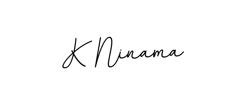 You should practise on your own different ways (BallpointsItalic-DORy9) to write your name (K Ninama) in signature. don't let someone else do it for you. K Ninama signature style 11 images and pictures png