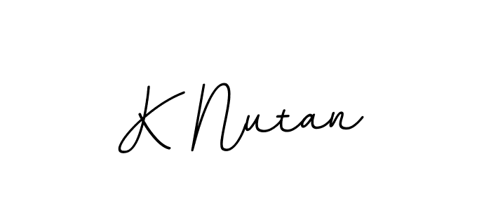 This is the best signature style for the K Nutan name. Also you like these signature font (BallpointsItalic-DORy9). Mix name signature. K Nutan signature style 11 images and pictures png
