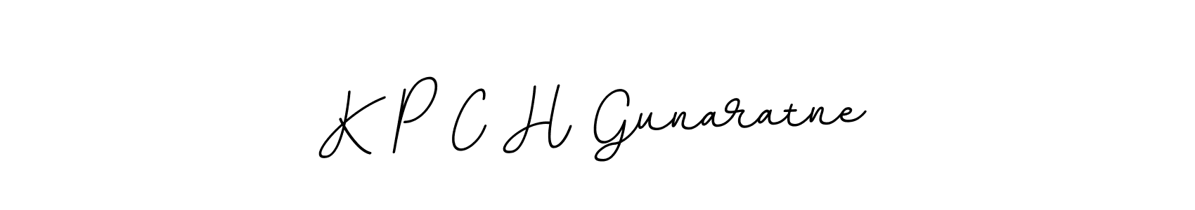 You should practise on your own different ways (BallpointsItalic-DORy9) to write your name (K P C H Gunaratne) in signature. don't let someone else do it for you. K P C H Gunaratne signature style 11 images and pictures png