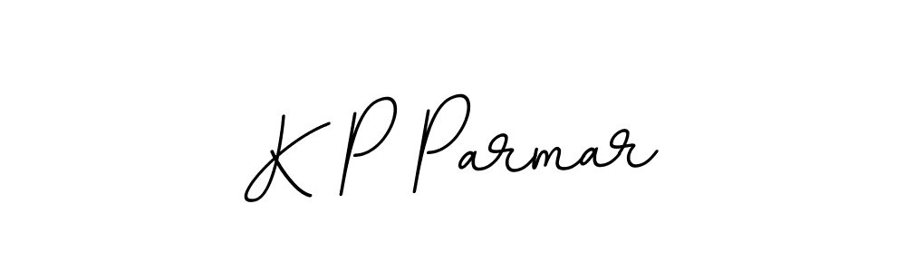 K P Parmar stylish signature style. Best Handwritten Sign (BallpointsItalic-DORy9) for my name. Handwritten Signature Collection Ideas for my name K P Parmar. K P Parmar signature style 11 images and pictures png