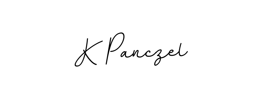 Design your own signature with our free online signature maker. With this signature software, you can create a handwritten (BallpointsItalic-DORy9) signature for name K Panczel. K Panczel signature style 11 images and pictures png