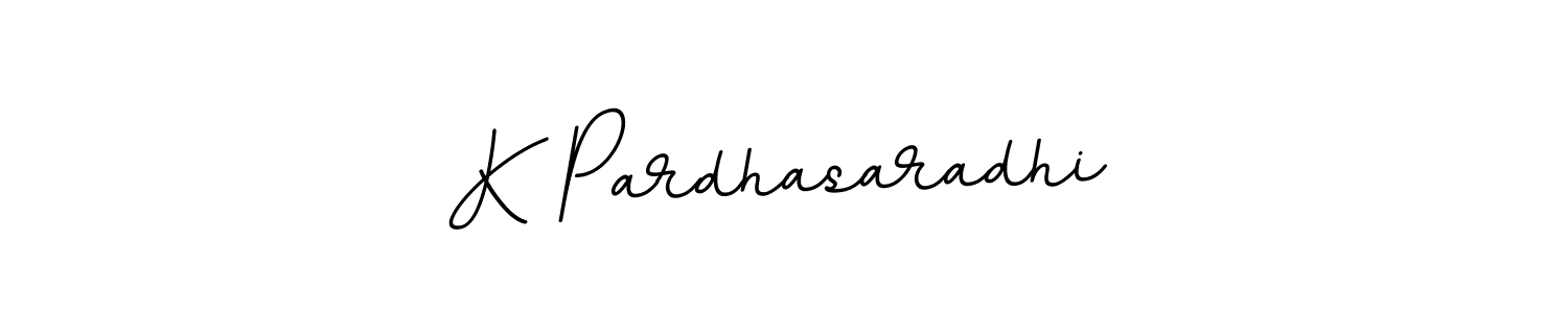 Make a beautiful signature design for name K Pardhasaradhi. With this signature (BallpointsItalic-DORy9) style, you can create a handwritten signature for free. K Pardhasaradhi signature style 11 images and pictures png