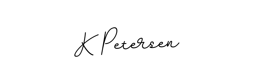 You should practise on your own different ways (BallpointsItalic-DORy9) to write your name (K Petersen) in signature. don't let someone else do it for you. K Petersen signature style 11 images and pictures png