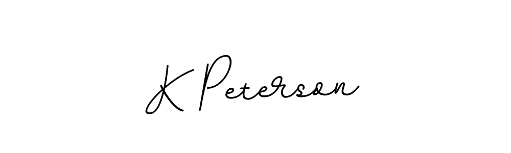 How to make K Peterson name signature. Use BallpointsItalic-DORy9 style for creating short signs online. This is the latest handwritten sign. K Peterson signature style 11 images and pictures png