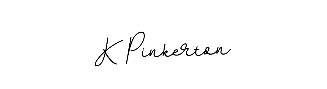 How to make K Pinkerton name signature. Use BallpointsItalic-DORy9 style for creating short signs online. This is the latest handwritten sign. K Pinkerton signature style 11 images and pictures png