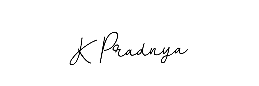 Make a beautiful signature design for name K Pradnya. With this signature (BallpointsItalic-DORy9) style, you can create a handwritten signature for free. K Pradnya signature style 11 images and pictures png