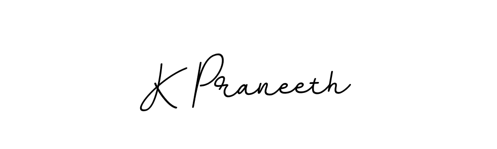 K Praneeth stylish signature style. Best Handwritten Sign (BallpointsItalic-DORy9) for my name. Handwritten Signature Collection Ideas for my name K Praneeth. K Praneeth signature style 11 images and pictures png