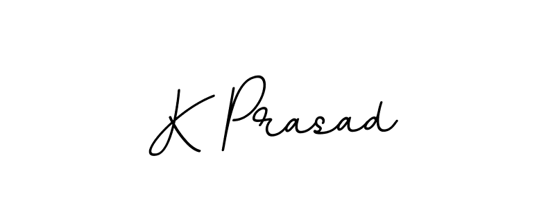 Make a beautiful signature design for name K Prasad. With this signature (BallpointsItalic-DORy9) style, you can create a handwritten signature for free. K Prasad signature style 11 images and pictures png