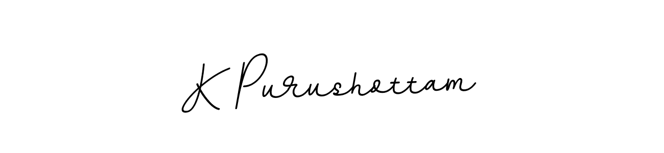 You should practise on your own different ways (BallpointsItalic-DORy9) to write your name (K Purushottam) in signature. don't let someone else do it for you. K Purushottam signature style 11 images and pictures png