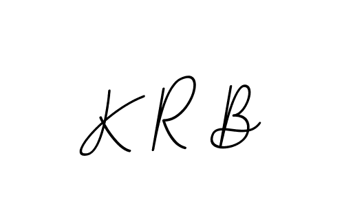 BallpointsItalic-DORy9 is a professional signature style that is perfect for those who want to add a touch of class to their signature. It is also a great choice for those who want to make their signature more unique. Get K R B name to fancy signature for free. K R B signature style 11 images and pictures png