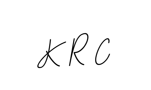 You should practise on your own different ways (BallpointsItalic-DORy9) to write your name (K R C) in signature. don't let someone else do it for you. K R C signature style 11 images and pictures png